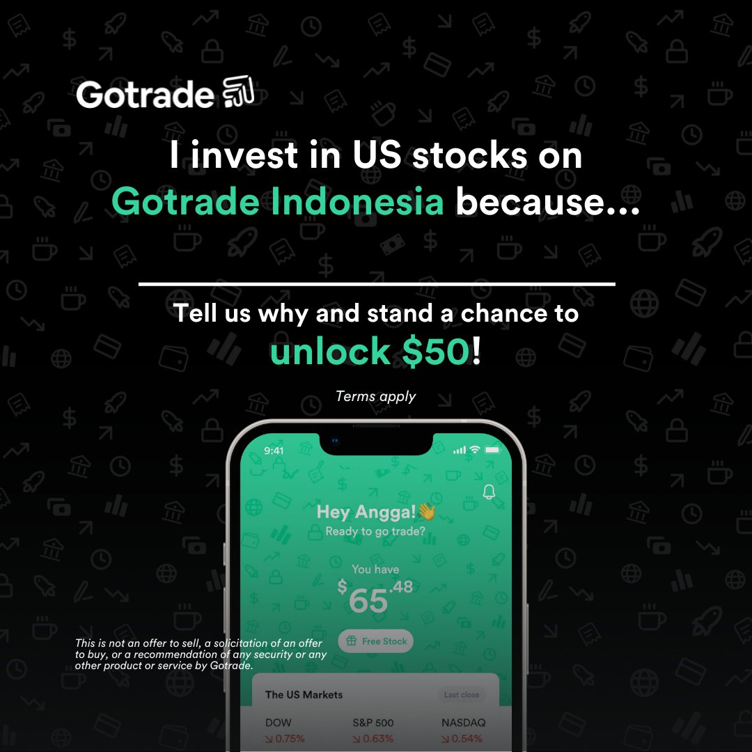 heygotrade_id's tweet image. Hey Gotraders, tell us why you in invest in US stocks on Gotrade Indonesia and stand a chance to unlock $50!

Full terms and conditions via link in bio.