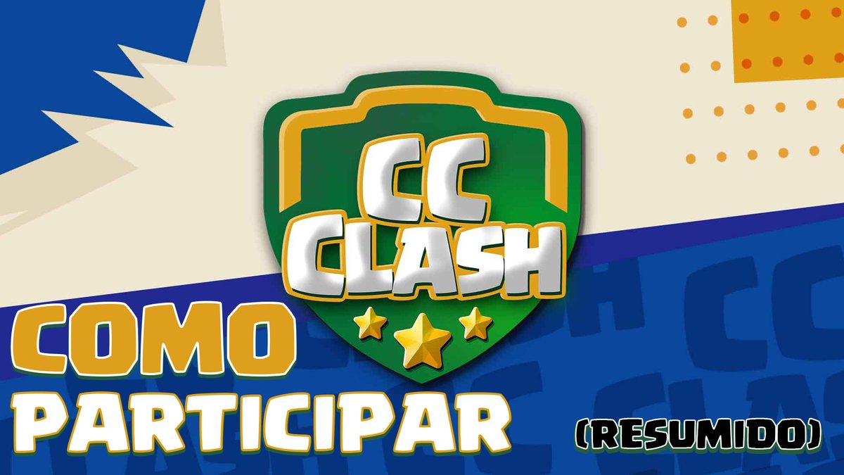 Descomplicando as inscrições pro CC Clash
Fácil e Rápido!!! 
youtu.be/7Wyo1N9aNmY