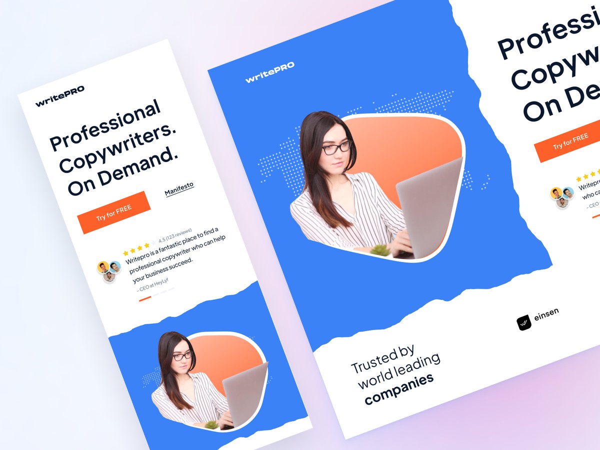 thisuxhq's tweet image. Added our recent work of #WritePro landing page to Dribbble!

Checkout: dribbble.com/shots/18324964…

We are available for new projects 
📪 Email: hello@thisux.in 

#uiuxdesign #uidesign #productdesign #figma #dribbble
