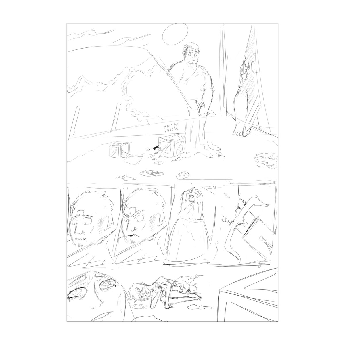 BrianBorgers's tweet photo. I havent posted any art in a bit so heres a comic/manga thing im working on. I was sick a few weeks ago and just got off of vacation so my routine I had for the previous few months kinda got thrown off. Anyway theres one more page. Read right to left. https://t.co/T4SQnRA1Uv