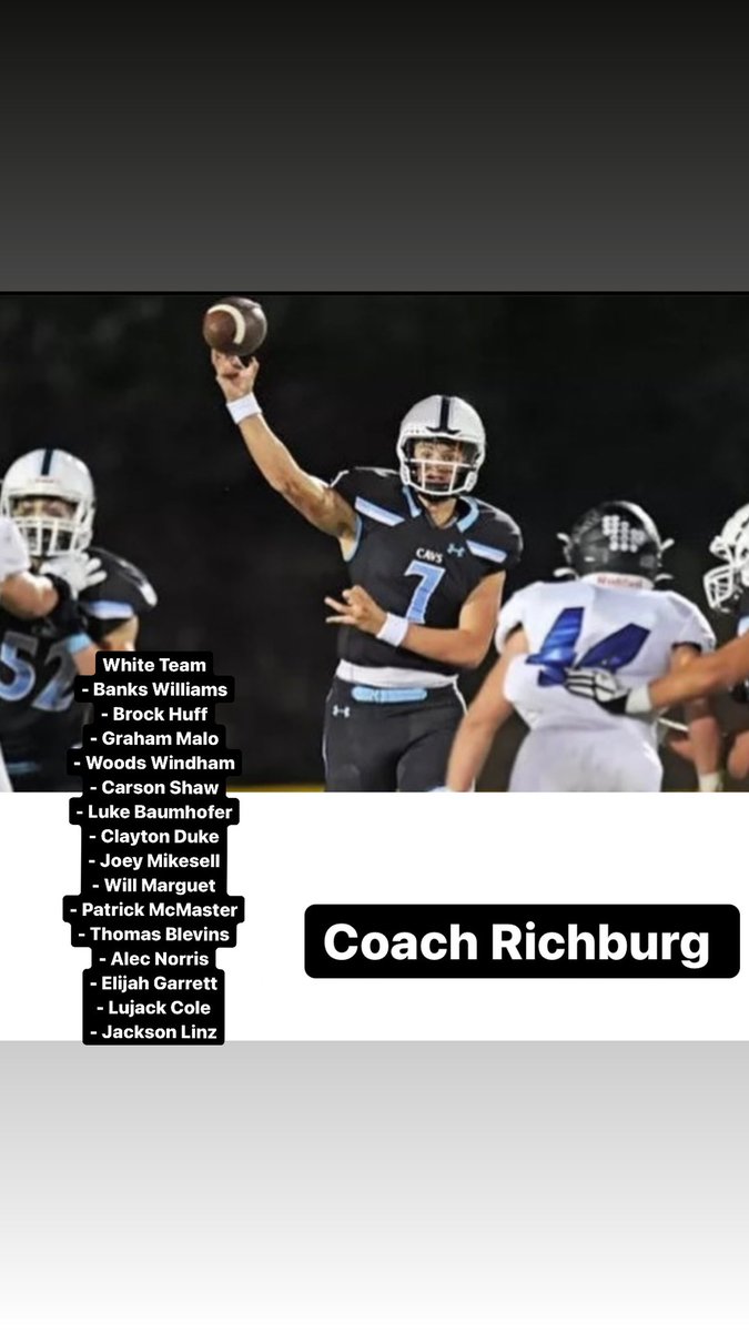 Spring Game tomorrow @ 5:00 <a href="/ccesathletics/">CCES Athletics</a> <a href="/ccesfootball/">Christ Church Football</a> #WhiteTeam <a href="/WoodsWindham/">Woods Windham</a>