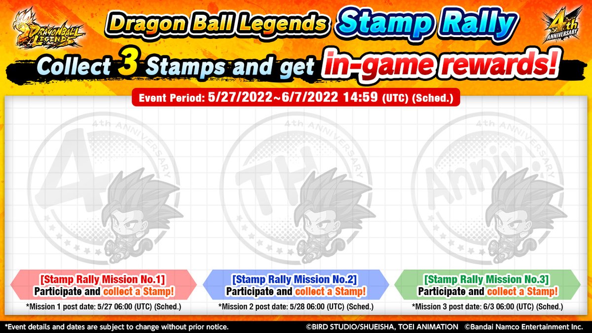 DB_Legends's tweet photo. @MarkaCayla 
Here's your stamp card!
Collect 3 stamps to get in-game rewards!

▼Campaign Details
https://t.co/pIlPpUSqTz

#LegendsStampRally https://t.co/5rau6EWT4w