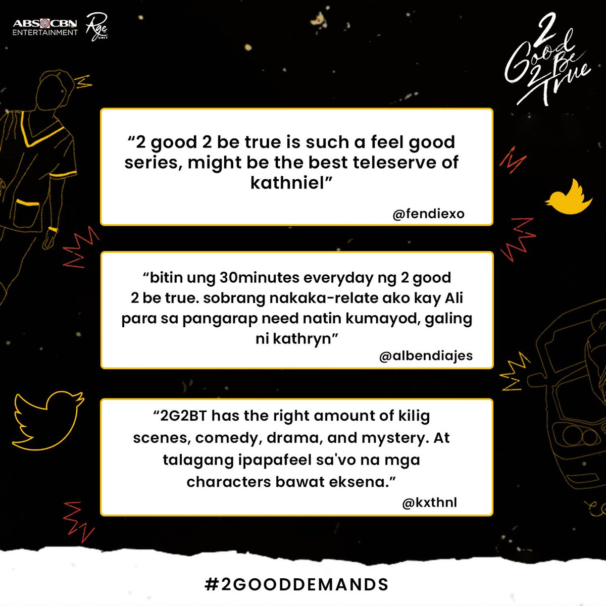 2G2BTabscbn's tweet photo. Ang pamilya kakampi, 22o na dapat pagkatiwalaan π₯°
Maraming salamat, sa pagtutok sa #2GoodDemands! https://t.co/sOvxAzr5rQ