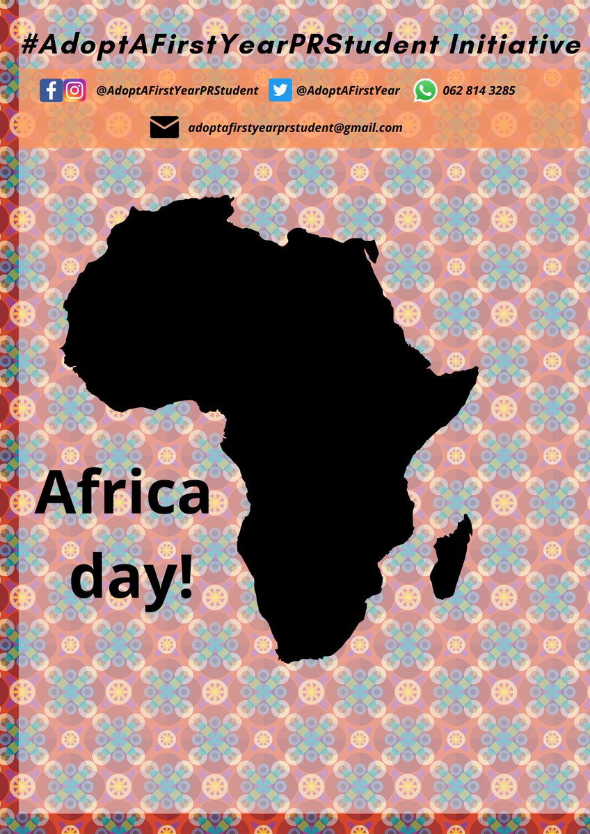 AdoptAFirstYear's tweet photo. Happy Africa 🌍Day! 🧡😊 https://t.co/5h1ivImi20
