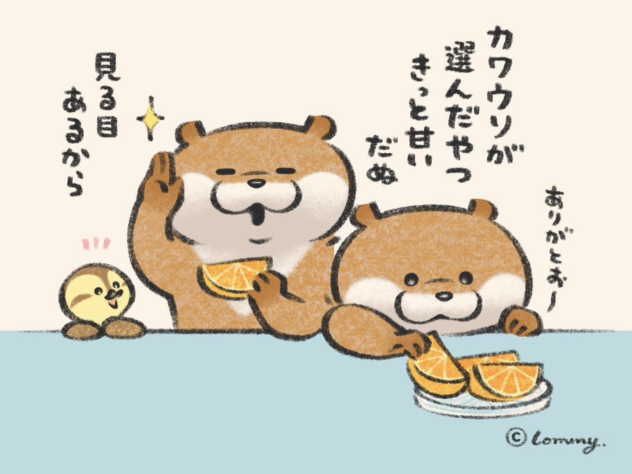 見る目があるの🍊
#カワウソ 