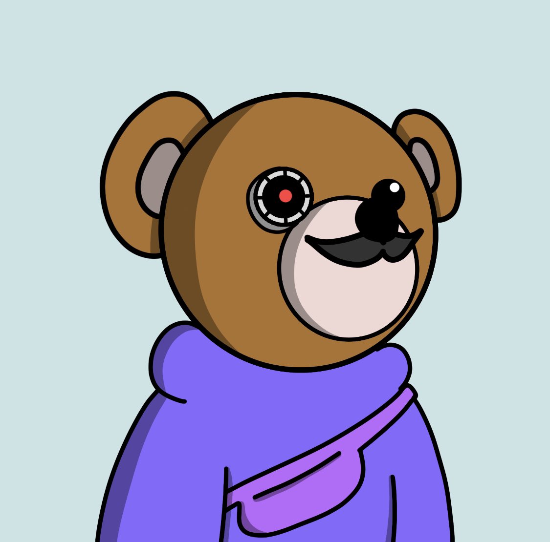 CaringNft's tweet image. Passed 100 followers today. Super grateful to all of you who are a part of the Caring Bears community. Big things coming…And for now, enjoy a thank you from this Caring Bear with a laser eye and mustache 🐻