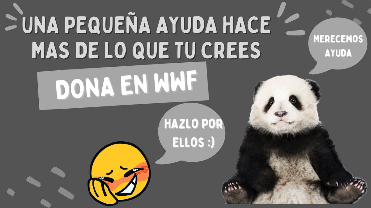 Savethepandas26's tweet image. Dona en WWF de tu pais aqui les dejare el link de la pagina :) 
colabora.wwf.es/donacion/dona-…
