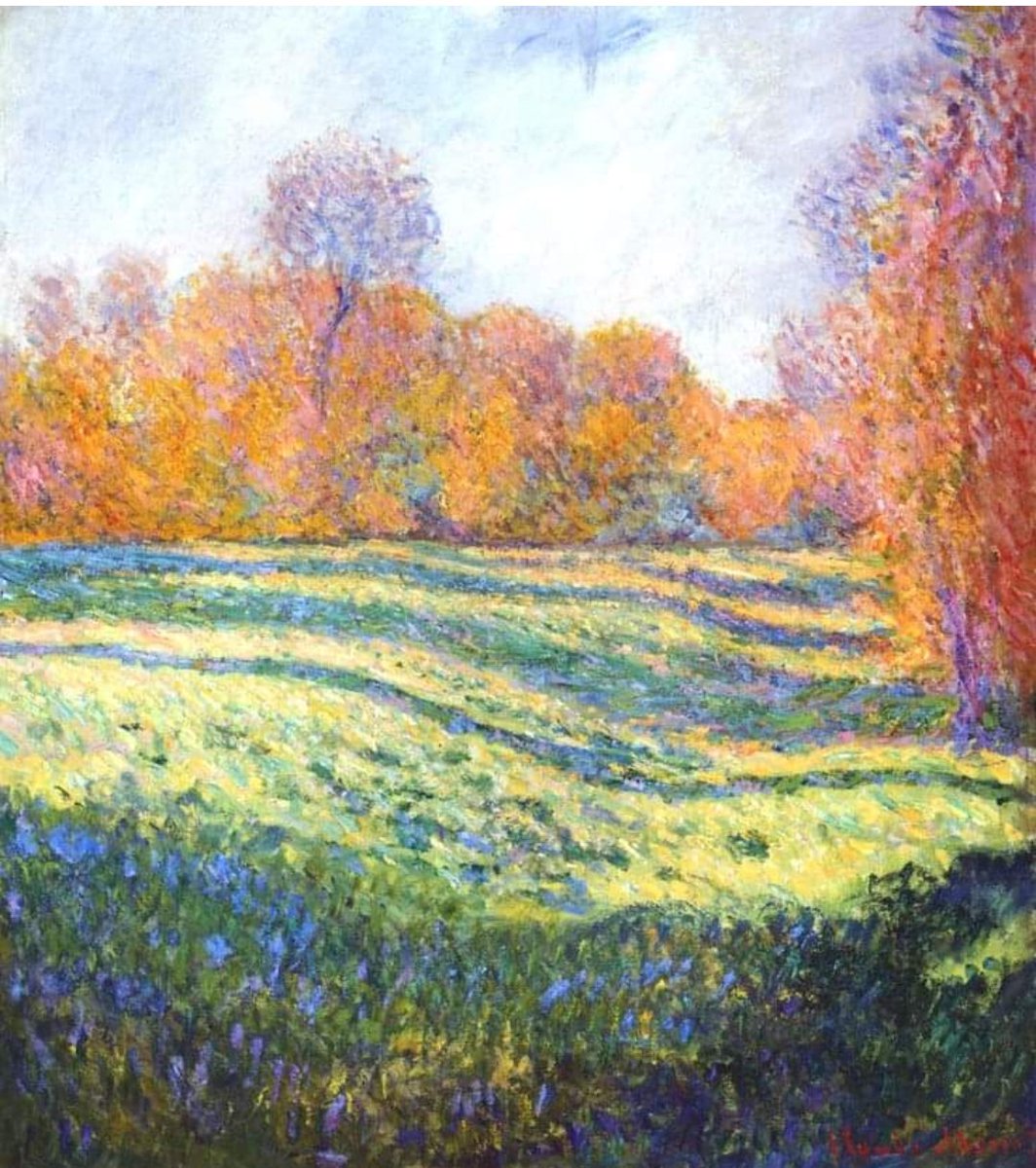 jcbo42's tweet photo. From Claude Monet  - 1840-1926 
Meadow at Giverny - 1886
Claude Monet 
Oil on canvas - 92.1 x 81.6 cm 
Juliana Cheney Edwards Collection https://t.co/XIY8u5Dyhn