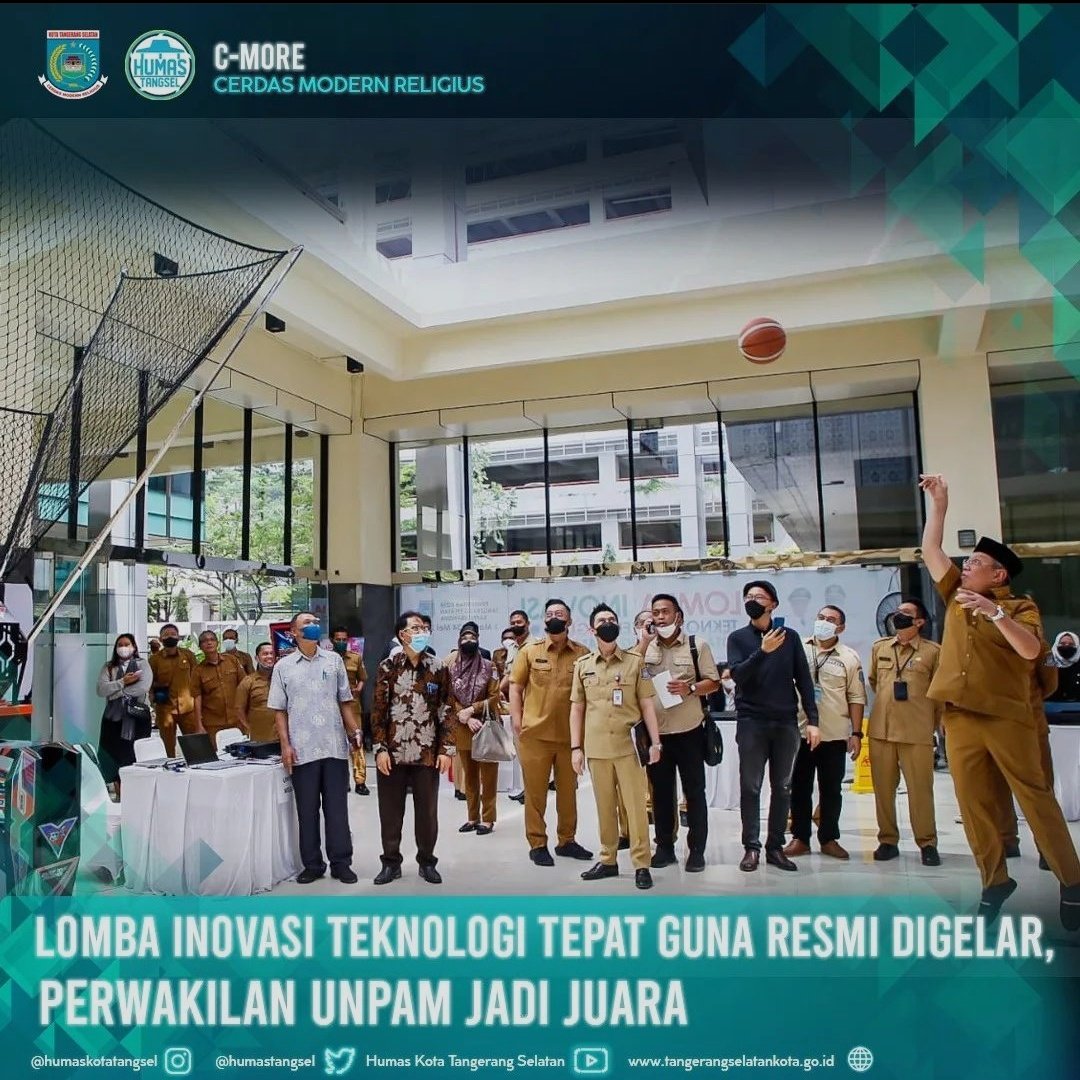 Lomba Inovasi Teknologi Tepat Guna Resmi Digelar, Perwakilan Unpam Jadi Juara

Baca Berita Selengkapnya di link 
berita.tangerangselatankota.go.id/main/news/view…