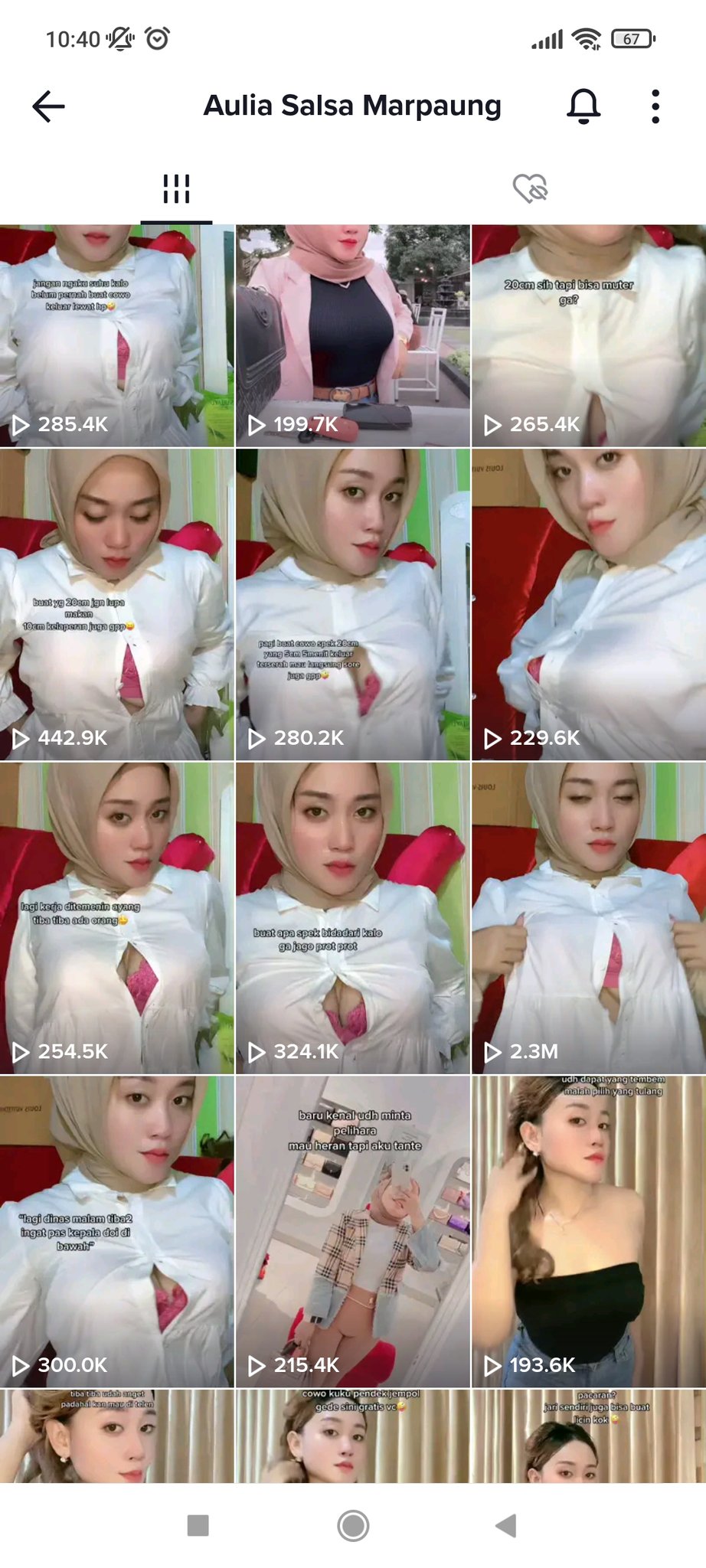 𝓐𝔂𝓪𝓼 on X: Menganalisis Aulia Salsa Marpaung: 1. Selalu pake filter  flora 2. Akun baru dibuat tanggal 12 mei 3. Emang mau viral dan berhasil 👌  t.coBJ3NTwigZ4  X