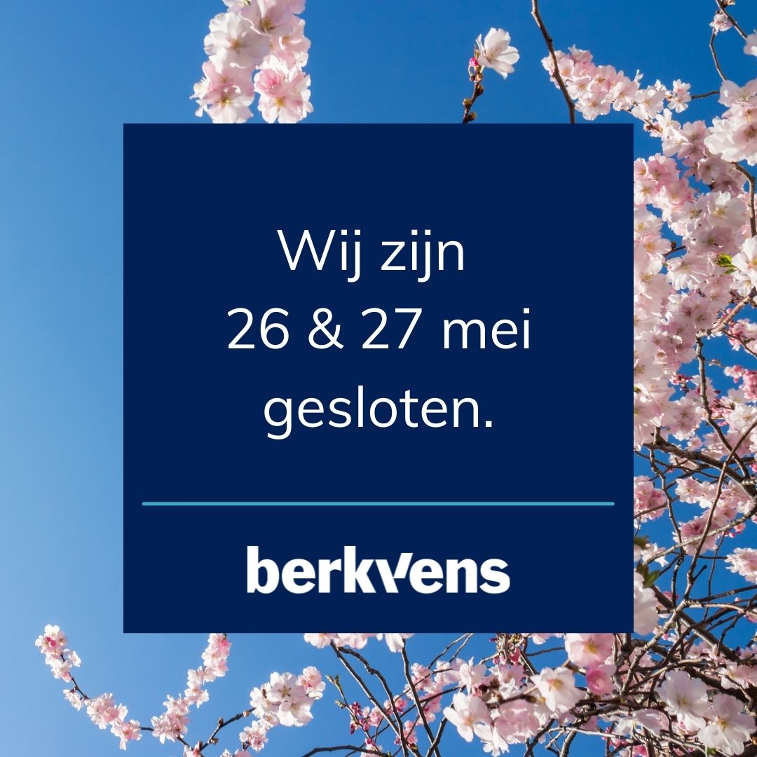 In verband met Hemelvaart zijn wij 26 en 27 mei gesloten. Op maandag 30 mei staan we weer voor je klaar!

#geslotendeuren #hemelvaart