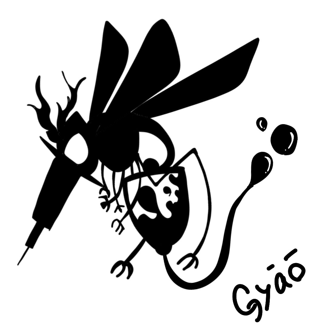 ぎゃーおー 蚊にさされたので蚊 イラスト T Co Yosgd8jn22 Twitter
