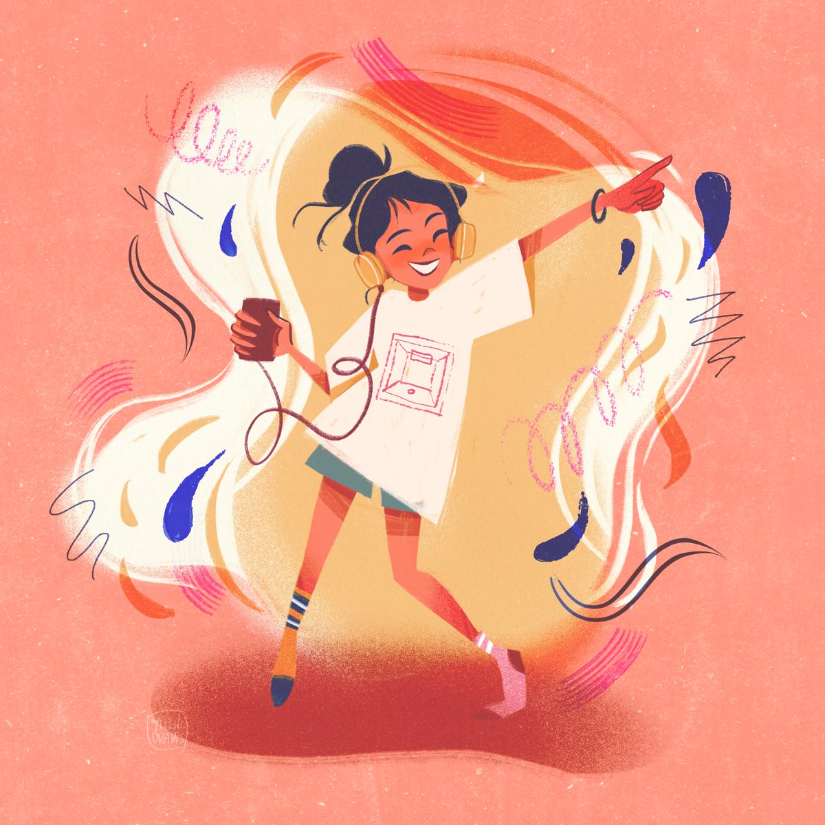 yelliedraws's tweet photo. certain sounds have specific colors to me and i've always wanted to make art based on them! here's something i made based on @Harry_Styles's Music For a Sushi Restaurant 🍣🍱 what's your favorite #HarrysHouse track? #HarryStyles https://t.co/qgdE5Ej9n9