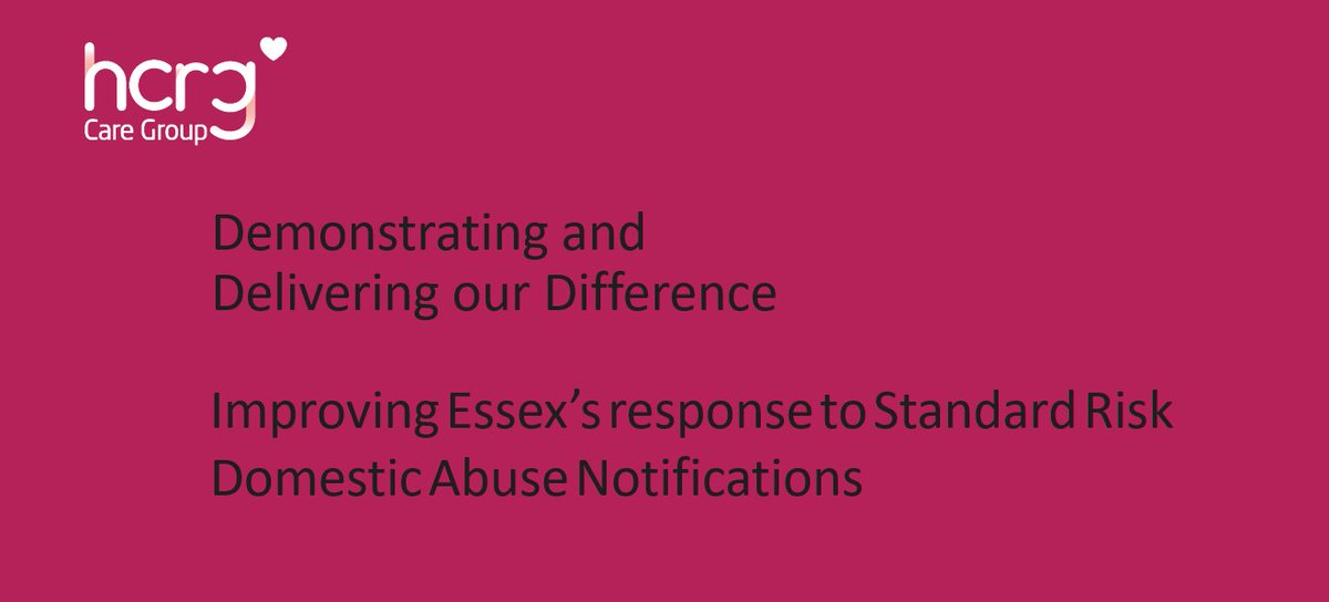 ashcapel's tweet photo. The Essex Family & Wellbeing Service @HCRGCareGroup explain how they have supported more effective processing of Domestic Abuse Notifications by Healthy Family Support Practitioners with partners @barnardos via buddying, development & supervision
#DeliveringtheDifference https://t.co/YYPWEFPrbW