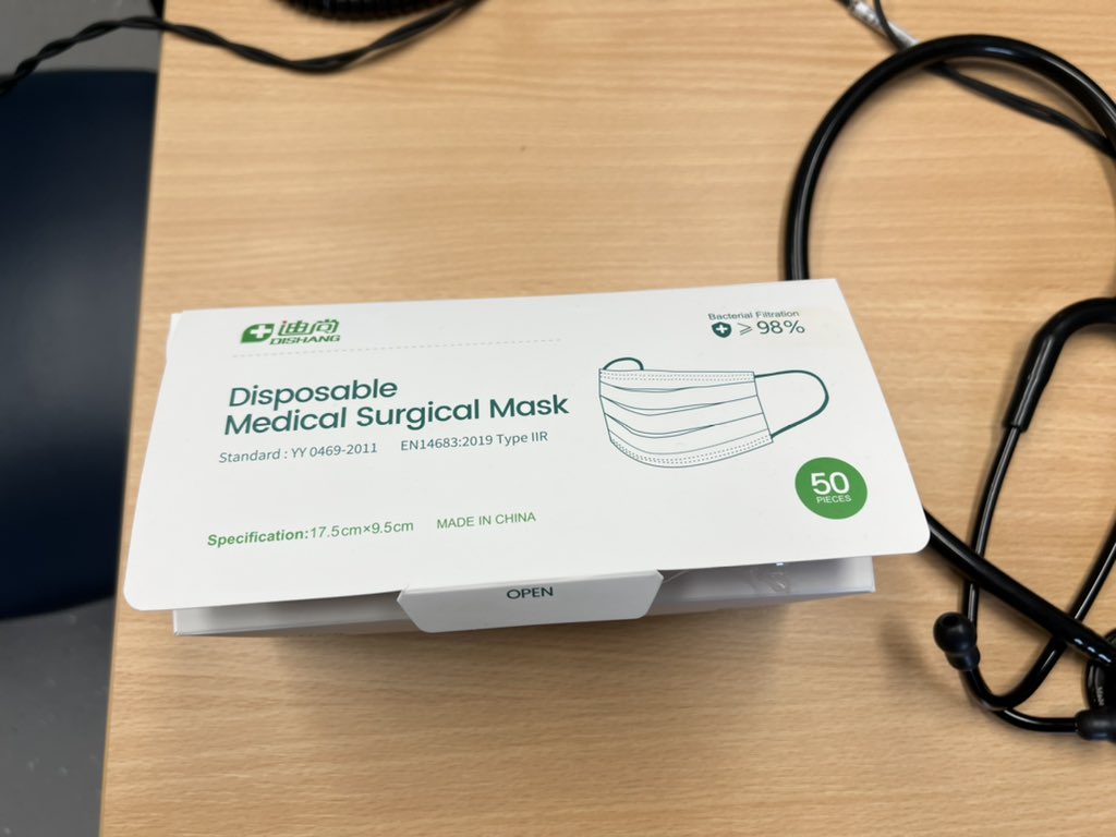 Right that’s it.

I’m sick of putting myself at risk. 

Box of masks on my desk. 

For all patients today - If no mask, no exemption, then no face to face consult.