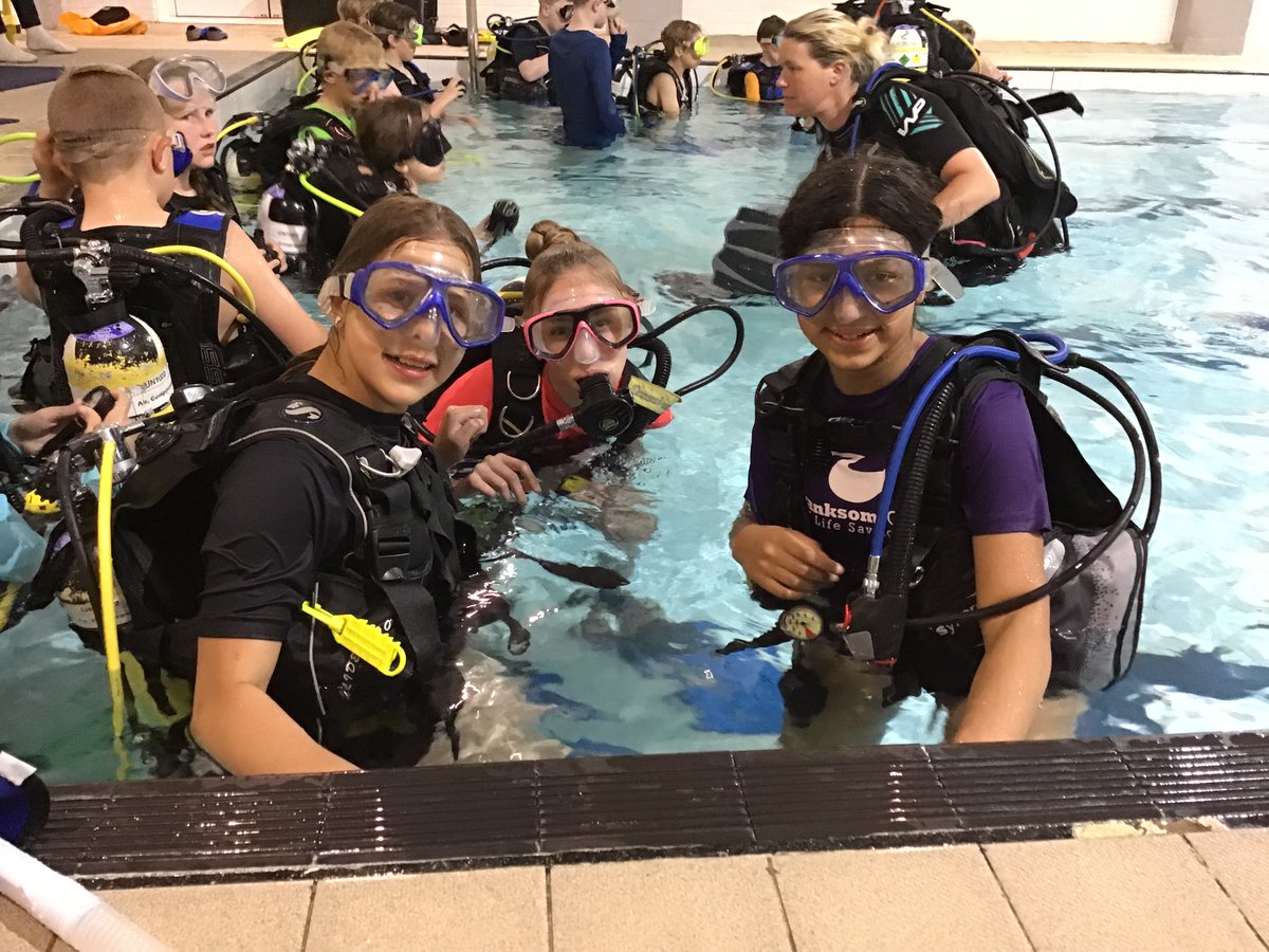 BCSPrep's tweet photo. Just keep swimming!π€Ώπ«§ #Year5 and #Year6 had an amazing underwater experience learning to scuba dive with #PooleDiving at our #BCSPrep swimming pool π What a fantastic opportunity! πββοΈπ @PADI #educationwithcharacter #achievetheextraordinary #independenteducation https://t.co/KLE4FLdo0P