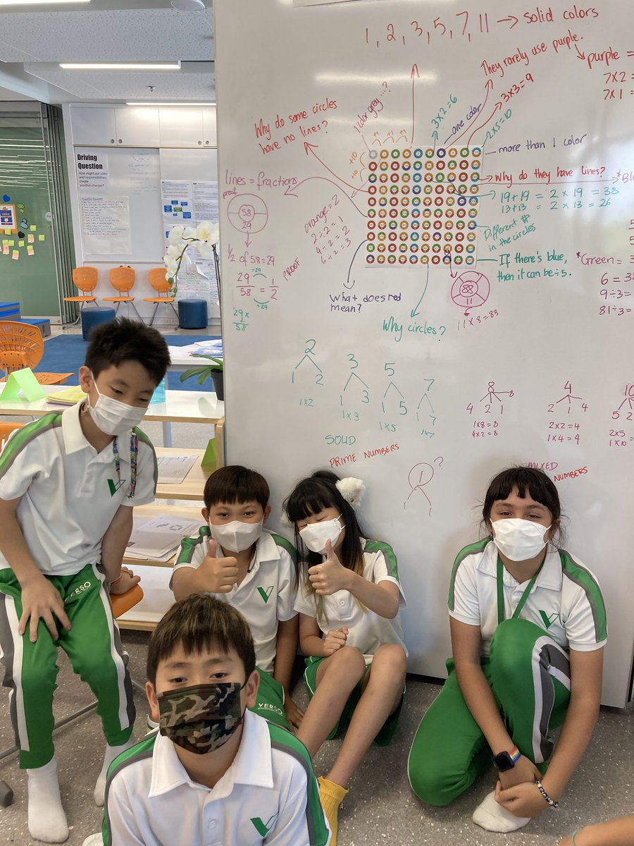 KatieSadaphal's tweet photo. Thanks @MathforLove for refreshing my math class with a fun number talk. Learners generated so many ❓, 💡 , and 🔗🤩 #math #FunMath #versoschool https://t.co/Hya6Anh1cV