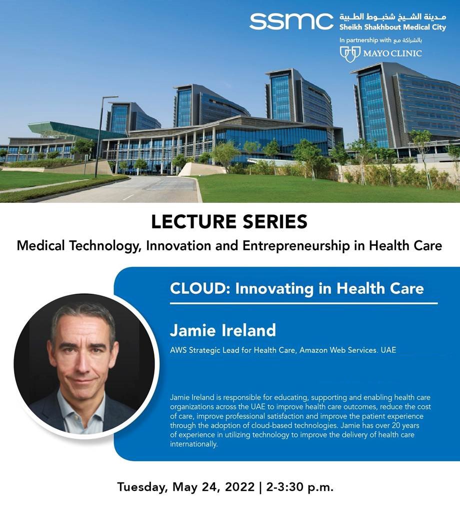 anwarsid80's tweet photo. Cloud: Innovating in #healthcare 

🙏🏾@jamieireland13 from @awscloud for this wonderful lecture to our IM Residents @SSMCAbuDhabi about  #disruptive #technologies which are coming which will change the way we deliver healthcare 

@KhadijaYousef9 @7OSANY @AWSstartups @Noralnuaimiii https://t.co/YJ3KuGek2g