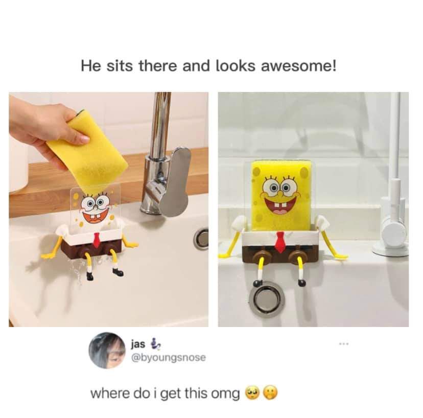 MichGIVEAWAYS's tweet photo. Spongebob Sponge Holder

U can buy it here: https://t.co/BdDqF9QwtC

#spongebob #aliexpress https://t.co/iPGlAEGNgn