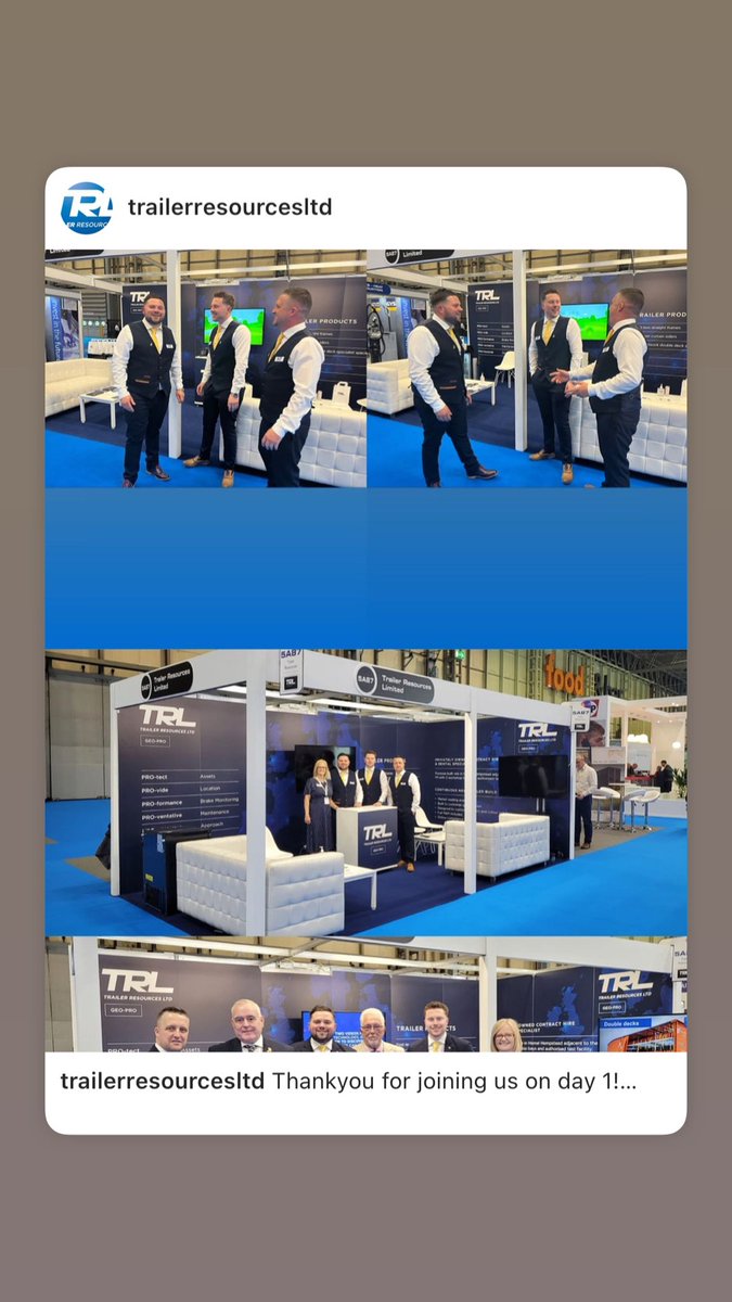 Trailer ResourcesLTD (@trailerresource) on Twitter photo Thankyou for joining us on day 1! 🙏
If you didn’t make yesterday, we hope to welcome you today!
Stand 5A87 <a href="/TheCVShow/">Commercial Vehicle Show</a> Thankyou for joining us on day 1! 🙏
If you didn’t make yesterday, we hope to welcome you today!
Stand 5A87 <a href="/TheCVShow/">Commercial Vehicle Show</a>