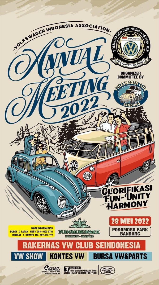 KVSda_'s tweet photo. Sukseskan rakernas VW club se indonesia Lur !! 
#volkswagenindonesiaassociation #volkswagenindonesiawiljatim #volkswagensidoarjo #sidoarjovolkswagen #volkswagenindonesia #volkswagenclub https://t.co/oQGqANCCDm