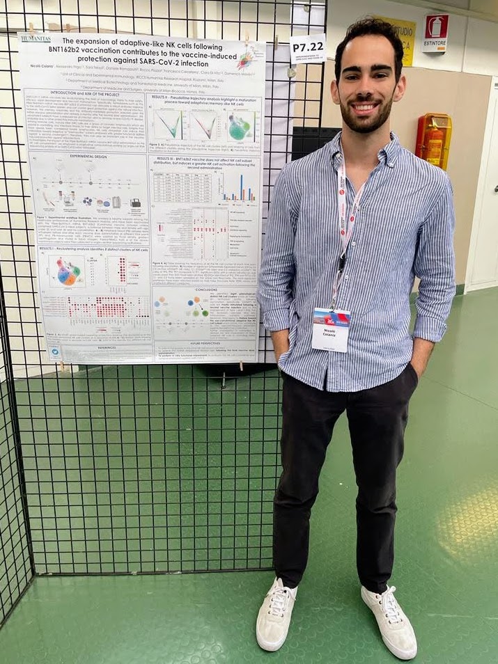 LabMavilio's tweet photo. Find @ValeCazzetta and @NCoianiz at the "immune response to SARS-CoV-2 and COVID-19" section of the poster session of #SIICA2022!
@SiicaI 
#innateimmunity #COVID19 https://t.co/IMalPZBc5v