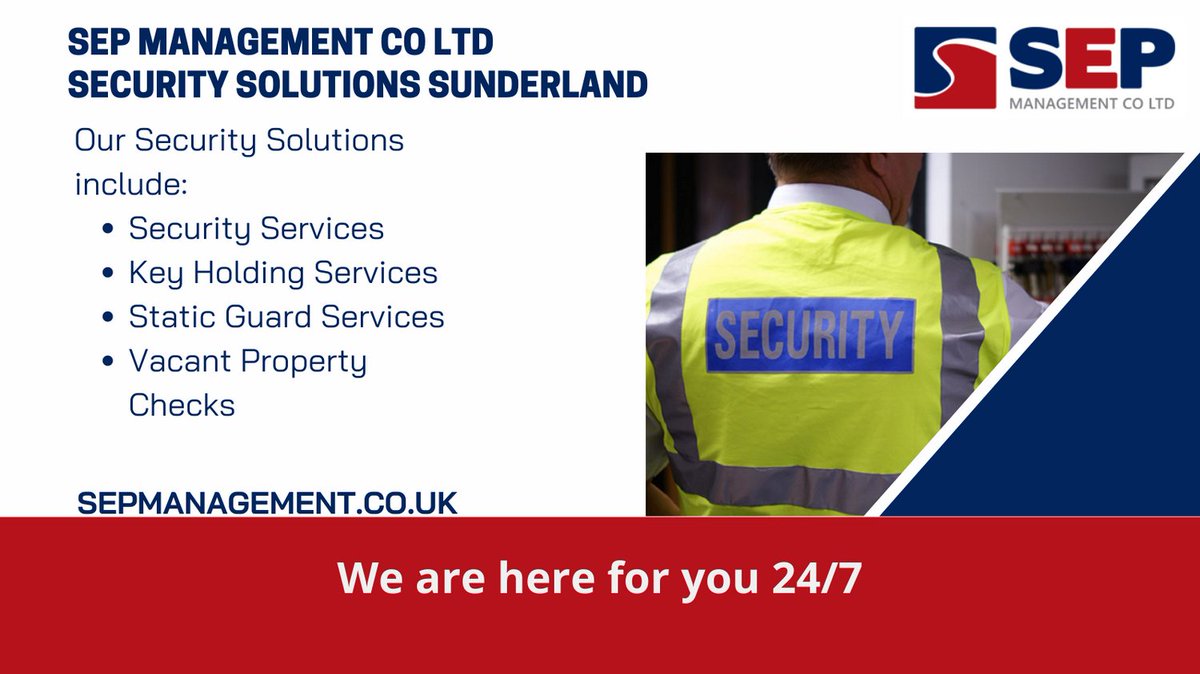 SEP can carry out a professional and efficient Key Holding Service to businesses within our local geographical area.
Contact us for a security review to see how we can help you.
Find out more here:
sepmanagement.co.uk/sep-services/s…
#keyholdingservices #sunderland #securitysolutions