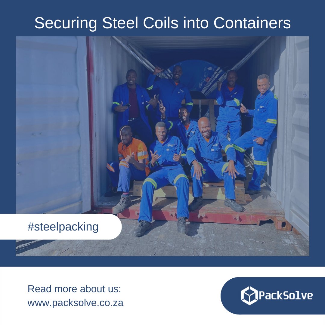 PackSolve's tweet image. Securing Steel Coils for Shipment

Our experienced teams pack and secure steel coils and steel plates into containers on our clients sites. 

We offer tailored solutions to meet your needs.

#ContainerPacking #SteelCoils #SteelPacking #Lashing #breakbulkcargo #OnsitePacking