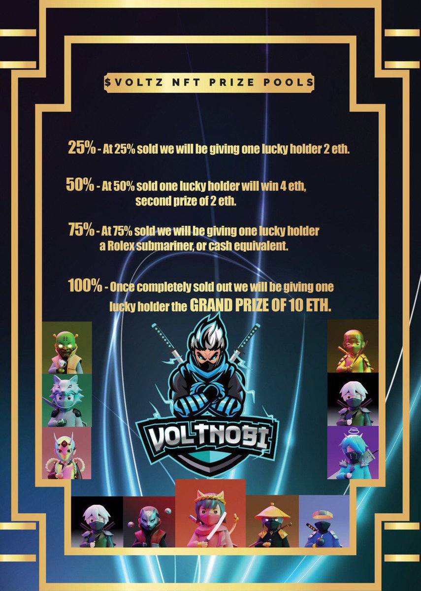 OUR NFTS ARE AROUND THE CORNER! @voltnobi #VOLTNOBI $VOLTZ