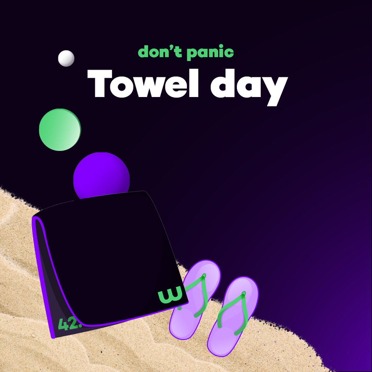 WortellBE's tweet photo. ๐ข Don't panic and carry a towel. Happy Towel Day vanuit Wortell!
En nu we je aandacht toch hebben: neus gerust eens door onze openstaande vacatures: https://t.co/XmyAPmuSdh Join us! ๐๐
#TowelDay #JoinWortell #WeEmpowerPeople #WeLoveToWork https://t.co/R5VK9FjpW6