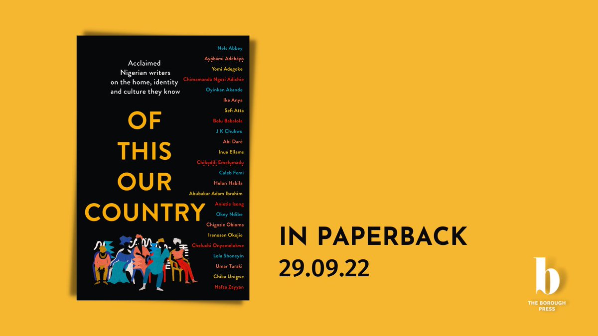 nelsabbey's tweet image. Proud to have contributed a chapter to this great anthology. 

#OfThisOurCountry #OTOC