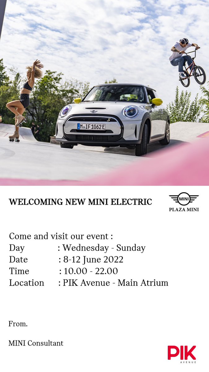 ocepg's tweet photo. MINI Electric!
#MINI
#MINIIndonesia #electricvehicles #ElectricCars @minicooper.ind @ocepg https://t.co/lWYOV3lGF6