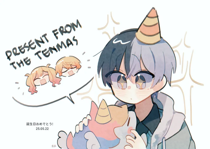 ☕️🎉
#prsk_FA #青柳冬弥誕生祭2022 