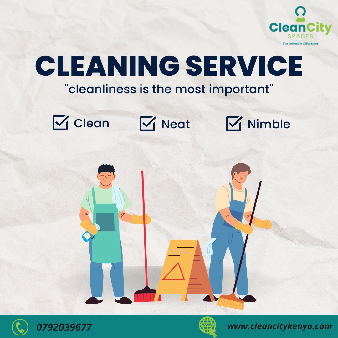 Call us today to experience our exceptional service
Contact us 0792039677

#cleancity #cleanspace #cleanculture #nairobi #champions #ready4next #happyhome