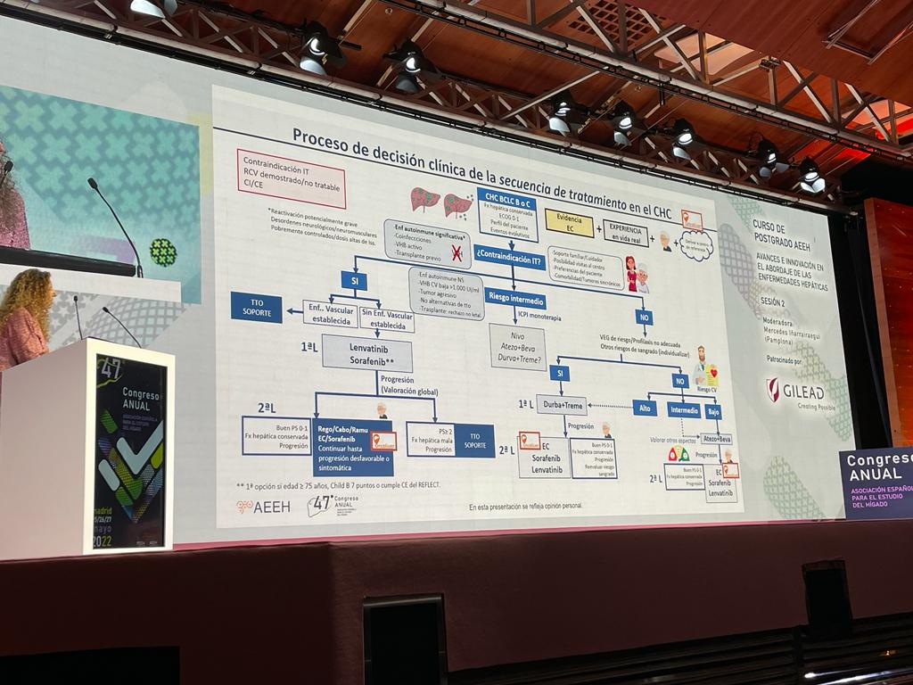 DigestivoVigo's tweet photo. Ponencia muy interesante sobre el tratamiento sistémico del #hepatocarcinoma por la Dra. Ana Matilla 👏
#AEEH2022 #livertwitter https://t.co/zwRoV9J9sv