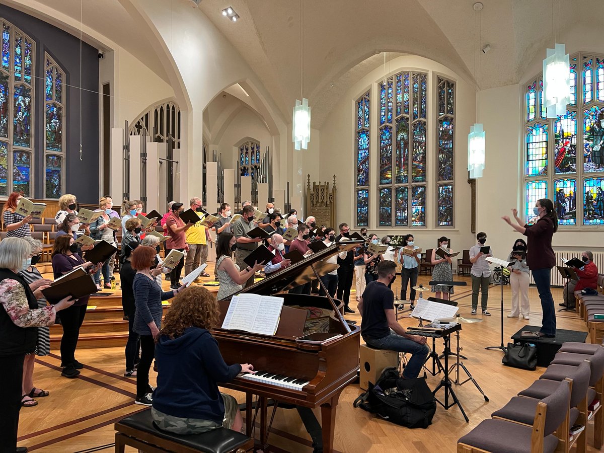 The Choir had their dress rehearsal tonight at Eglinton St. George. Here are some photos to get you excited for Saturday's show!