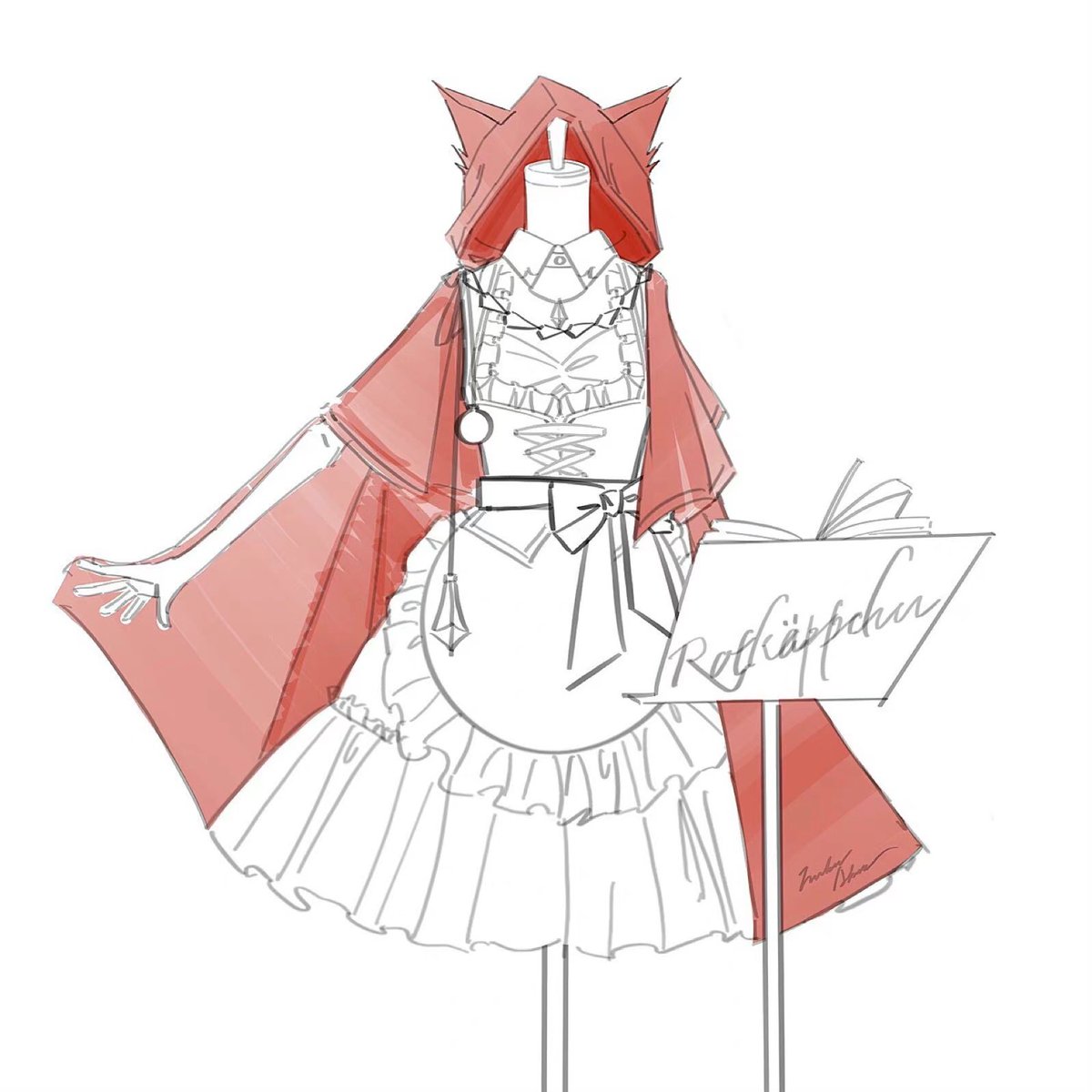 CandySeraffi's tweet photo. ロリータ服のデザイン(2/3) https://t.co/fB9YPsOMbz