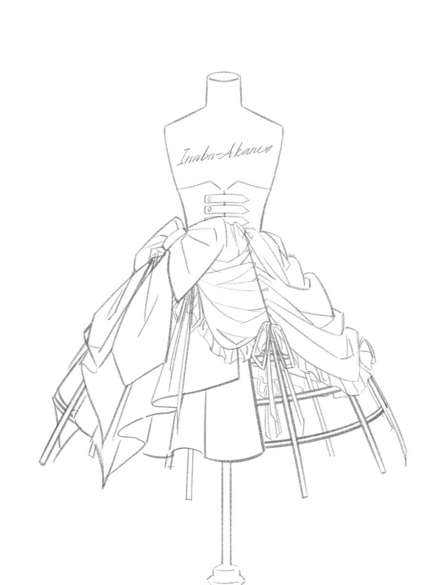 CandySeraffi's tweet photo. ロリータ服のデザイン(2/3) https://t.co/fB9YPsOMbz