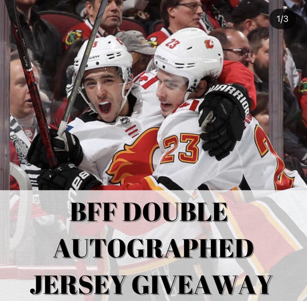 Our Final Jersey Giveaway Of The Season and it’s a big one!

You Win
1 Signed Gaudreau Jersey
&amp;
1 Signed Monahan Jersey
To Win: Follow, Like &amp; Retweet
You must live in AB or BC

This giveaway is on our Twitter, IG &amp; FB

WINNER WILL BE ANNOUCED When Round Two Ends
#CalgaryFlames