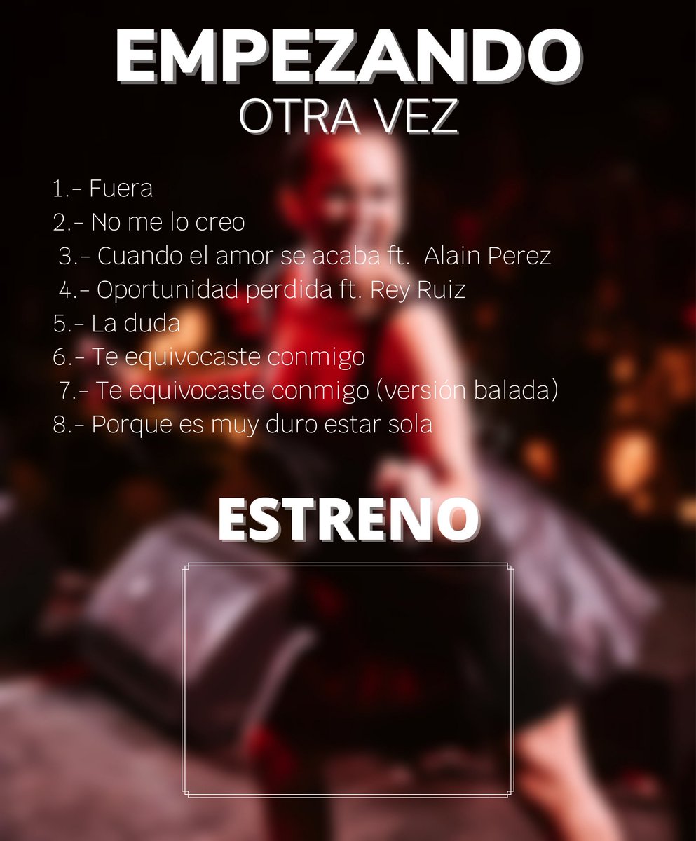 carla_daniela21's tweet photo. @DarcourtOficial estreno en unos minutos!!

EMPEZANDO OTRA VEZ 
Daniela Darcourt https://t.co/bq4b5GWosQ