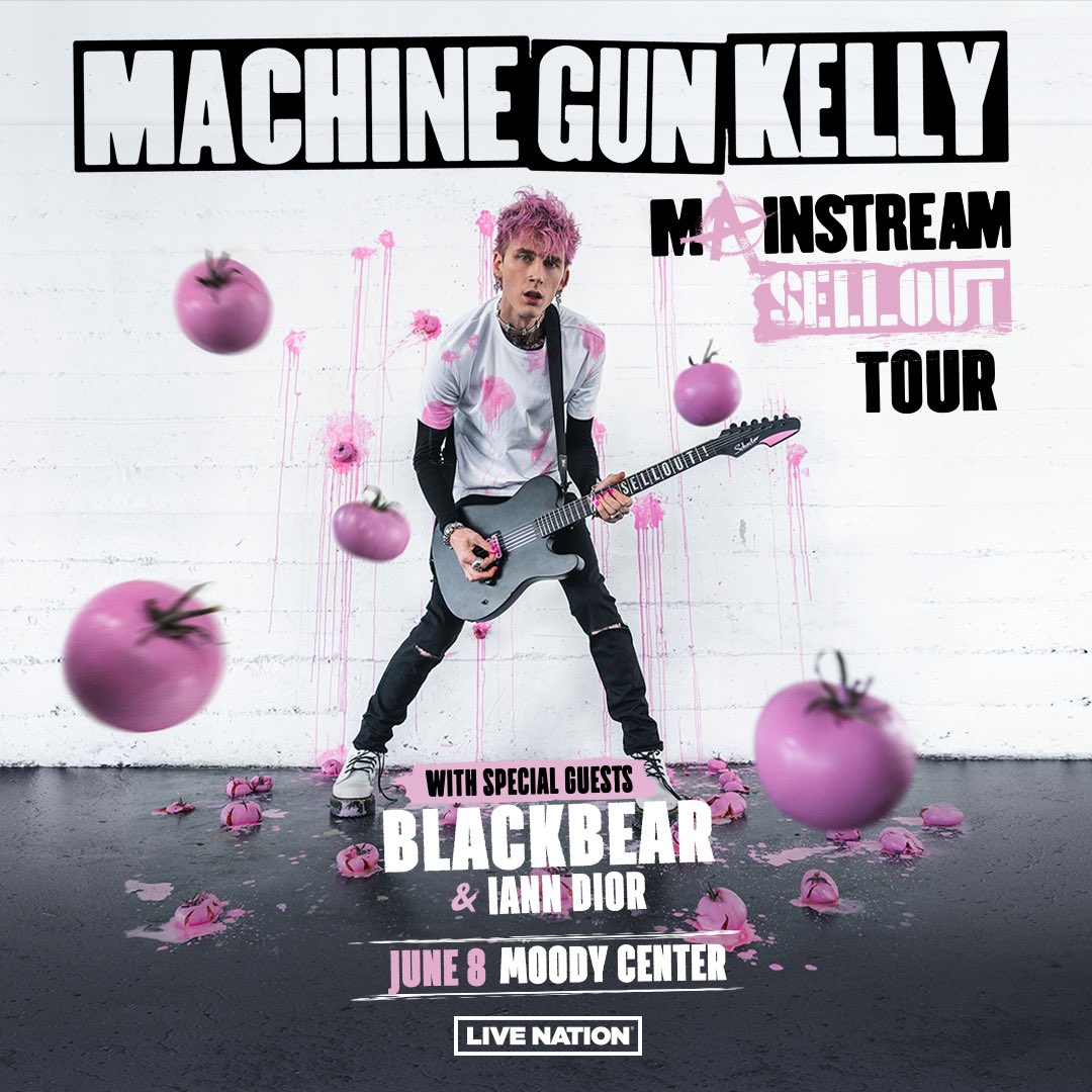 atxconcert's tweet photo. 🚨 TICKET GIVEAWAY 🚨

Want to WIN a pair of tickets to see @machinegunkelly with @iamblackbear and @ianndior at @MoodyCenterATX?!

Rules:
• RT this post
• Follow @atxconcert 
• Tag your +1 in the comments

We will choose a winner next week. https://t.co/tMkSHnQT84