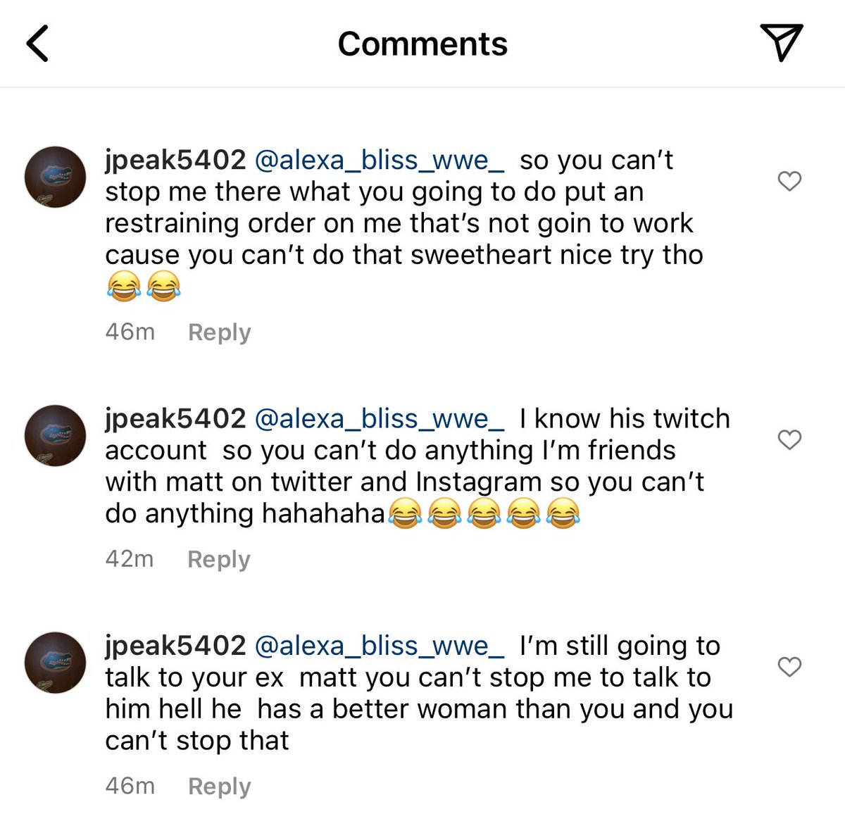 A Fan Threats To Shoot Alexa Bliss And Her Husband