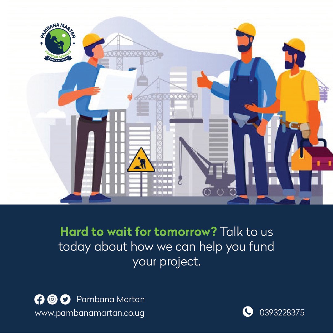 pambanafinance's tweet photo. We understand that times have changed and accessing funds has become more challenging, but we are ready to help you fund that project and support you.

Talk to us today to get started, Call us at +256393228375 to learn more. 
#PambanaFinance #ContractFinancing https://t.co/Vmu2HHtRW0