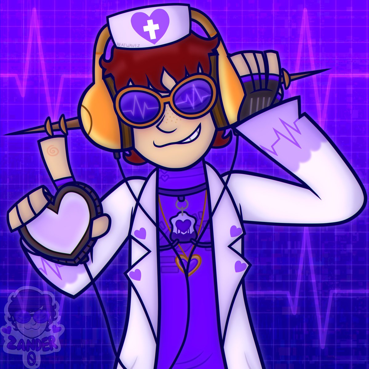 ZER08EAT's tweet photo. I drew medic Indigo. 💜
#jsrfmp #artistsontwitter https://t.co/mzWihWnniJ