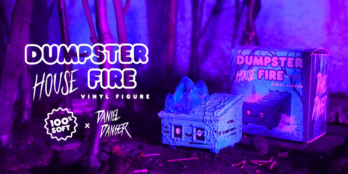 spankystokes's tweet photo. 100% Soft x Daniel Danger - Dumpster "House" Fire vinyl art toy release announced! https://t.co/XSeYGs1jXE #100Soft #DanielDanger #SpankyStokes #VinylToys https://t.co/03QcKaSGkQ