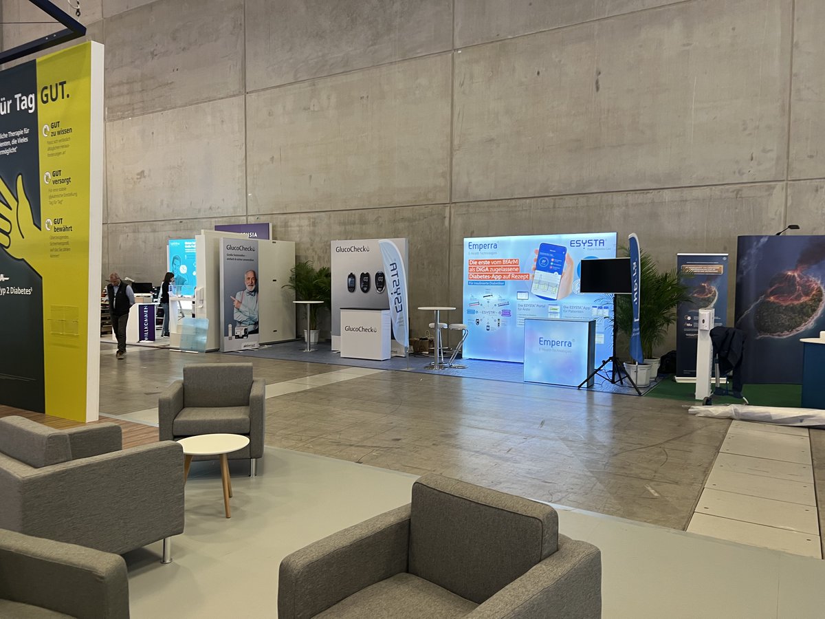 EmperraDE's tweet photo. Heute ist es endlich soweit. Der #Diabeteskongress 2022 im CityCube #Berlin beginnt & wir sind live vor Ort. Besuchen Sie uns gerne am Gemeinschaftsstand Nr. 2. Wir freuen uns auf den persönlichen Austausch mit Ihren- #ESYSTA #Diabetes #ddg #dk2022 https://t.co/KGLMrln2nv