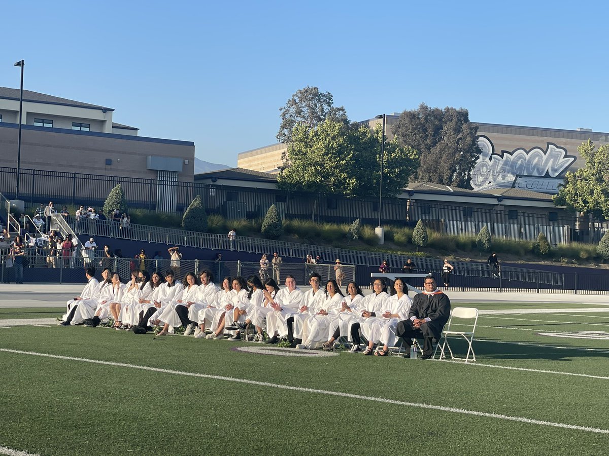 CastroRCHS's tweet photo. Tonight the seniors were sent off to begin the next chapters of their lives. The graduation ceremony was beautiful and bittersweet…we will miss you, Class of 2022! @RanchoHSCougars @Berwick_RCHS @FuentesRCHS @RCHSAchievement https://t.co/Uw8MjI2Bl7