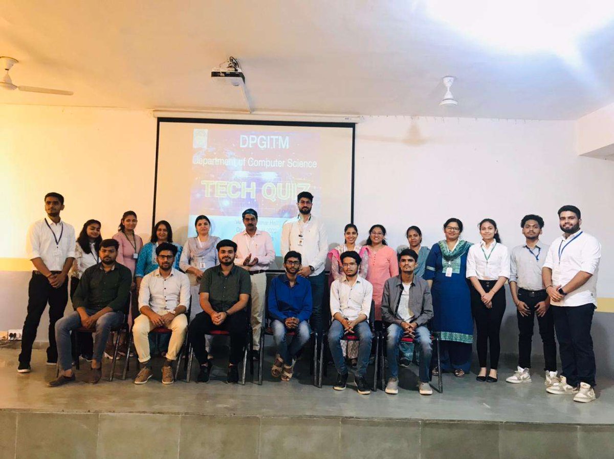 DPGITMGurugram's tweet image. Technical Quiz by CSE Department 

Admissions for 2022 open. Apply now @https://www.dpgitm.ac.in/

#quiz #technicalquiz #events #lifeatdpgitm #DPGITM #EngineeringCollege #eventsatdpgitm #computerscience #computerscienceengineering #college #cse #csedepartment