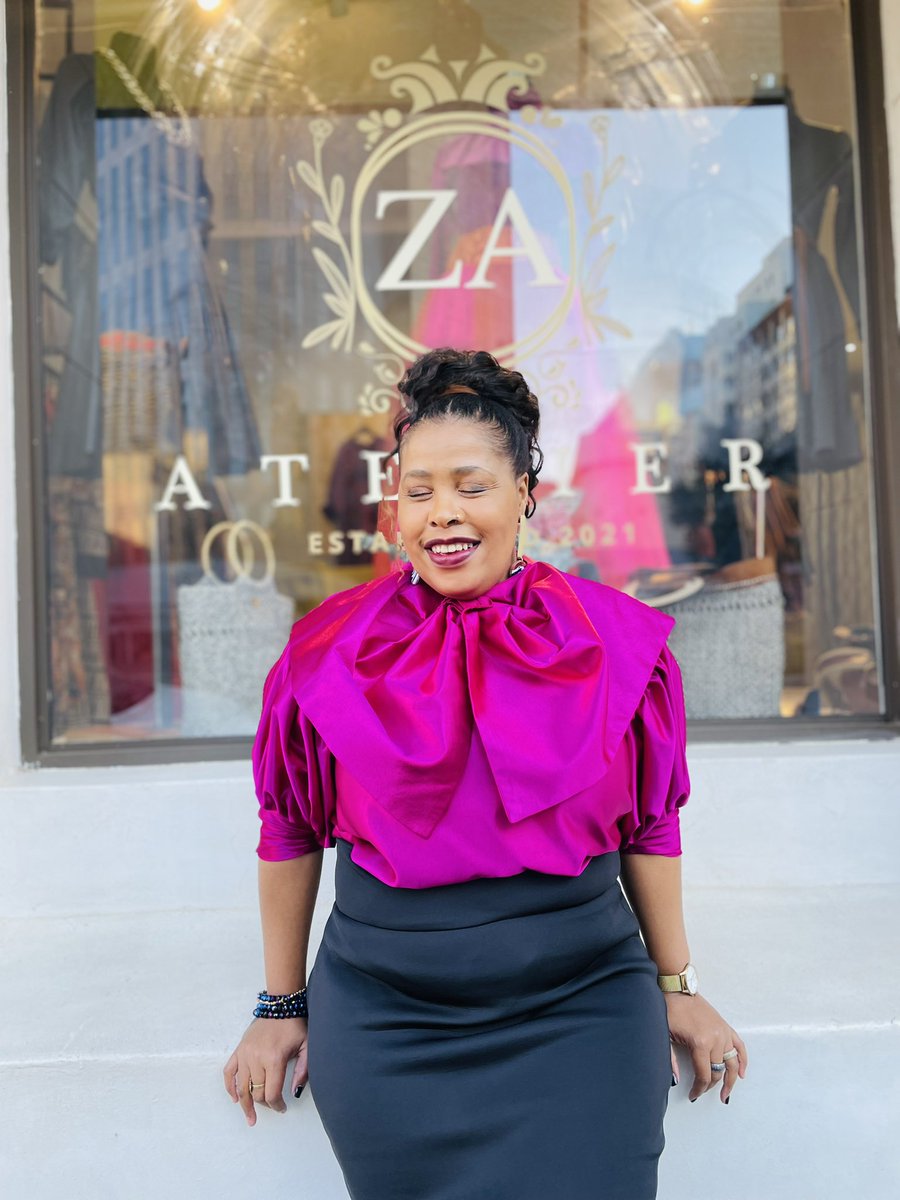 sheismadeinsa's tweet photo. WCW to the founder of @zaatelier store let’s support local brands to create employment in our country #entrepreneur #TransformationExpress #blackwomeninbusiness #DJSBU #smallbusinessowners #madeinsouthafrica #SEDA #DAC #namhla #GBV #WomenSupportingWomen @NathiMthethwaSA  help us https://t.co/Yoj1sikY4U