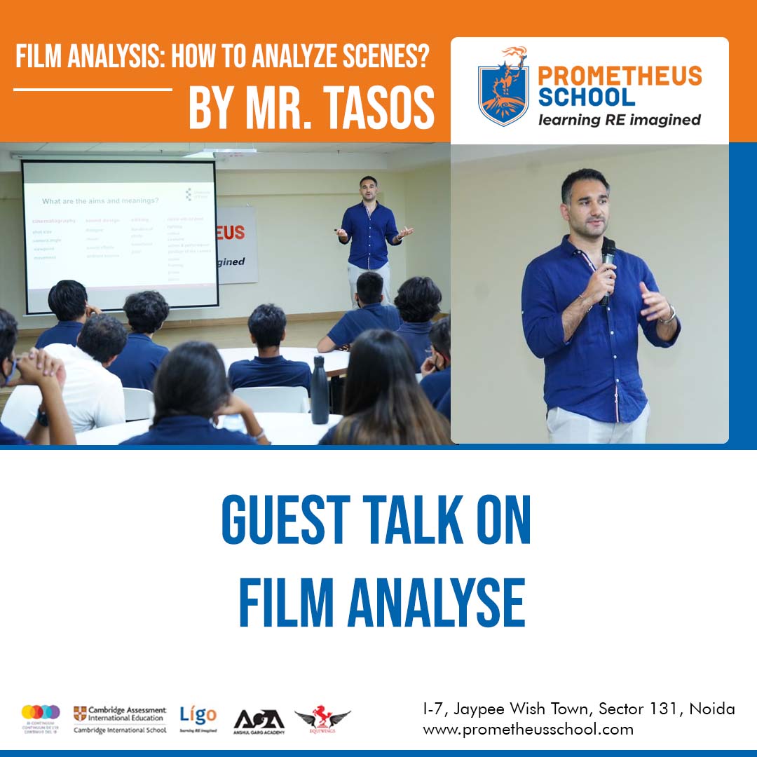 Prometheus_Edu's tweet photo. Mr. Tasos Giapoutzis, Lecturer, Department of Literature Film and Theatre Studies (LiFTS), University of Essex, presented a guest talk on Film Analysis for learners of grades 9 to 12.
#PrometheusGuesttalk #Prometheuslearning #IBDP #IBMYP #InternationalBaccalaureate #IBschool https://t.co/mZkTrrHqV9